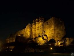 Jodhpur Mehrangarh Fort at Night Beautiful View